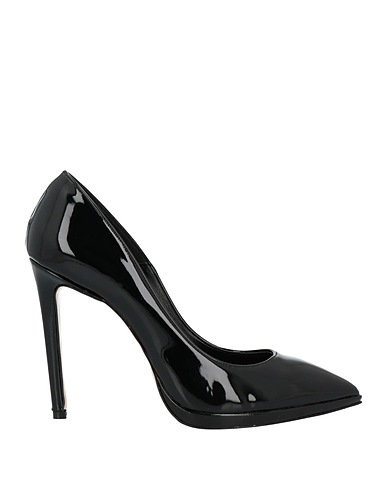 DIVINE FOLLIE Pump Black Textile fibers
