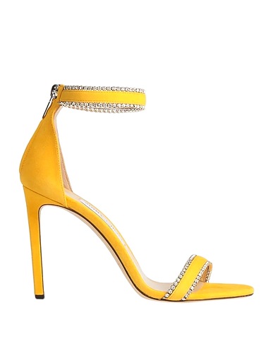 JIMMY CHOO Sandals Yellow Leather