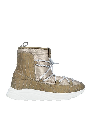 HIDE & JACK Ankle boot Khaki Textile fibres, Leather