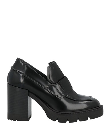 JANET & JANET Loafers Black Soft Leather