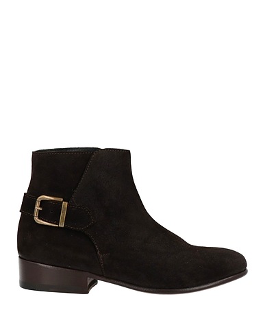 DOUUOD Ankle boot Dark brown Leather