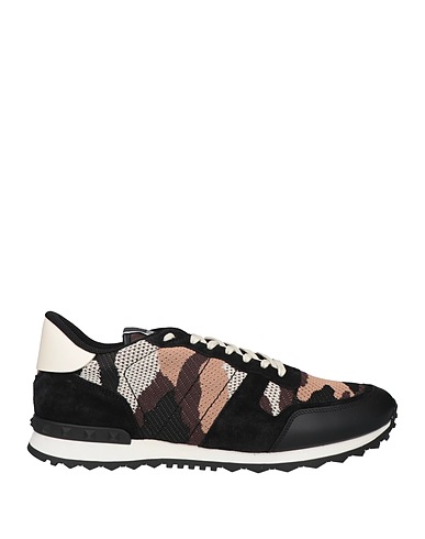 VALENTINO GARAVANI Sneakers Light brown Leather, Textile fibres