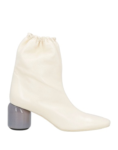 JIL SANDER Ankle boot Ivory Soft Leather