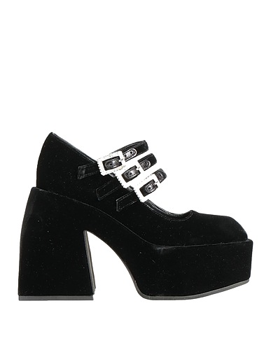 NODALETO Court Black Textile fibres, Soft Leather