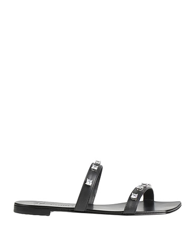 GIUSEPPE ZANOTTI Sandalen Schwarz Leder