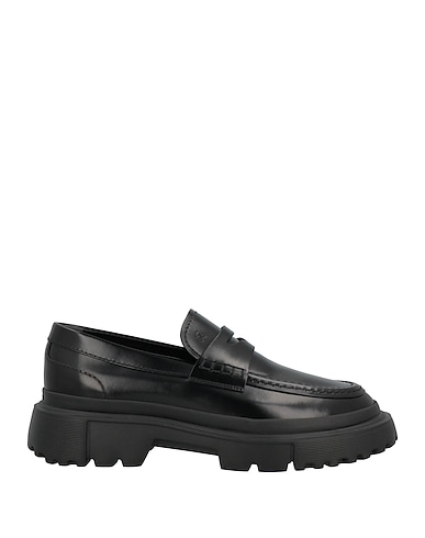 HOGAN Loafers Black Soft Leather