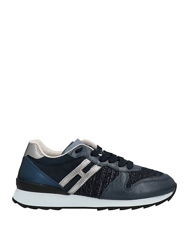 HOGAN Sneakers Nachtblau Leder, Gewebefasern