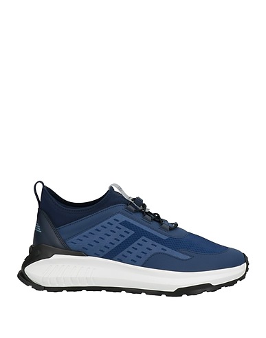 TOD'S NO_CODE Sneakers Bleu marine Cuir, Fibres textiles