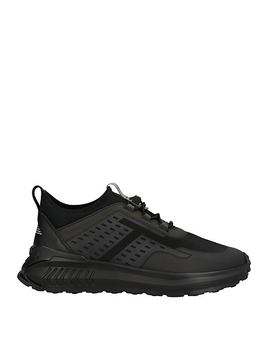 TOD'S NO_CODE Sneakers Noir Cuir, Fibres textiles