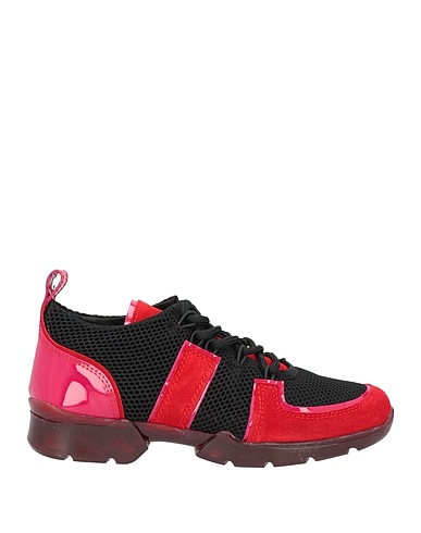 MASSIMO REBECCHI Sneakers Black Leather, Textile fibers