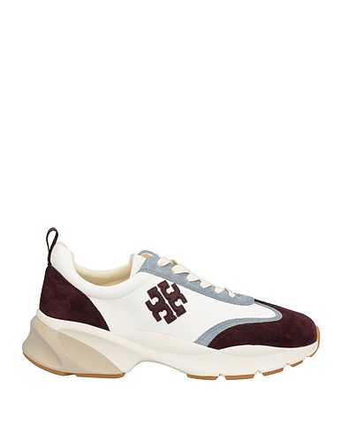 TORY BURCH Sneakers White Textile fibers, Leather