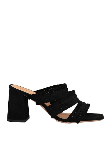 GIANNICO Sandals Black Textile fibers