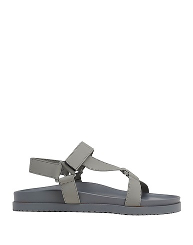 8 by YOOX Sandals Grey 74% Polyurethane, 21% Polyester, 5% Cotton