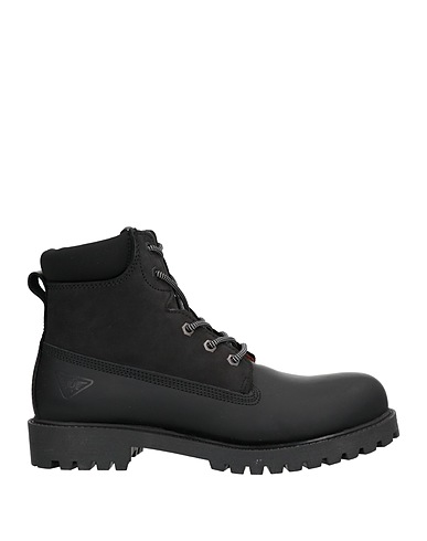 DOCKSTEPS Ankle boot Black Leather, Textile fibres
