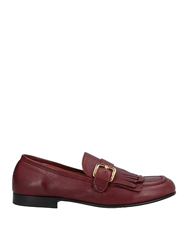 DUCCIO DEL DUCA Loafers Burgundy Soft Leather
