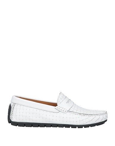 BALDININI Loafers White Soft Leather