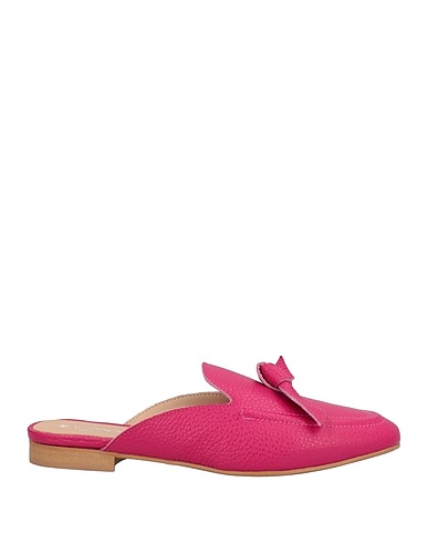 BALDININI Mules and clogs Fuchsia Soft Leather