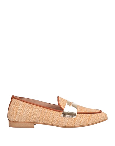 BALDININI Loafers Sand Calfskin, Natural raffia