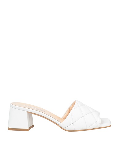 BALDININI Sandals White Soft Leather