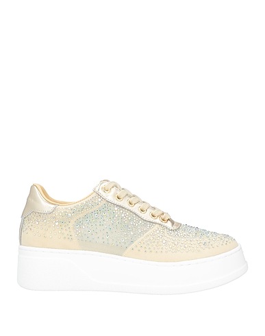 BALDININI Sneakers Beige Fibre tessili, Pelle