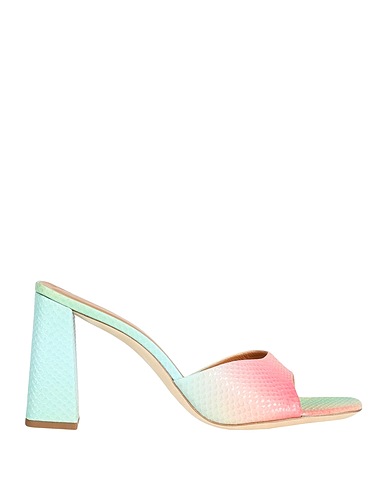 STAUD Sandals SLOANE HEEL Pink Soft Leather