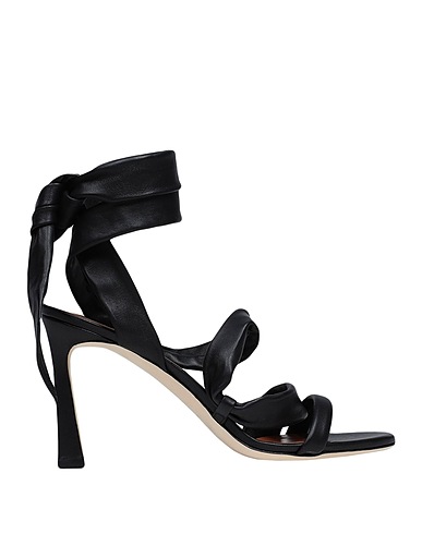 STAUD Sandals RELLIE HEEL Black Soft Leather
