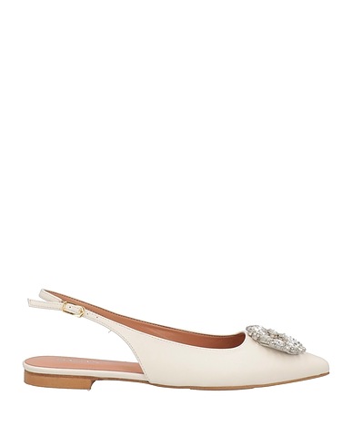 BALDININI Ballet flats Ivory Soft Leather