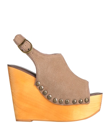 JEFFREY CAMPBELL Mules and clogs Khaki Leather