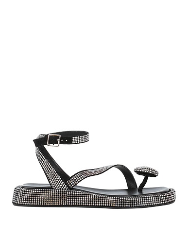 GIA / RHW Flip flops Black Leather