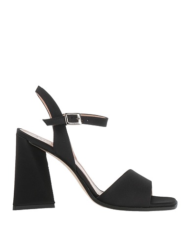 JIUDIT  Firenze Sandals Black Textile fibers