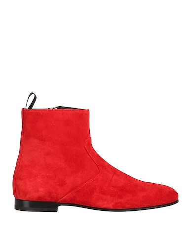 GIUSEPPE ZANOTTI Stivaletti Rosso pomodoro Pelle