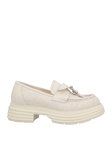 MICH SIMON Mocassino Off white Pelle