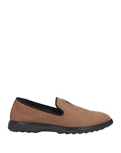 GIUSEPPE ZANOTTI Loafers Light brown Soft Leather