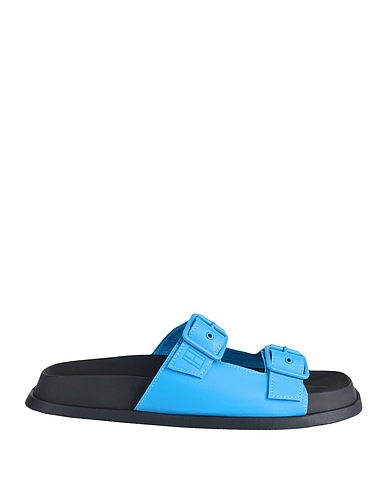 TOMMY JEANS Sandali Azzurro 100% Poliuretano