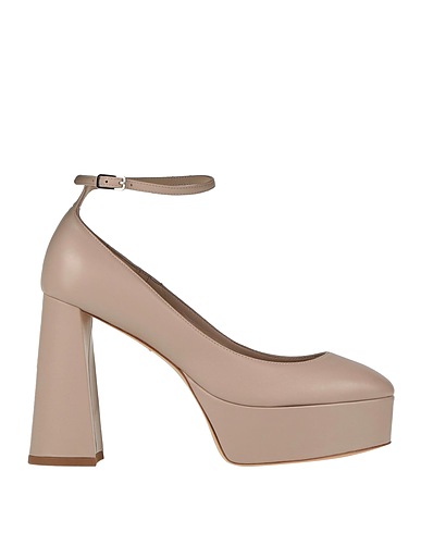 BETTINA VERMILLON Court Beige Soft Leather