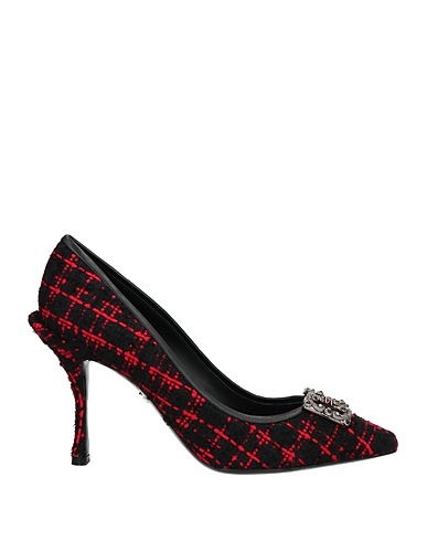 DOLCE&GABBANA Court Black 40% Cotton, 20% Acrylic, 20% Lambskin, 10% Polyester, 10% Mohair wool