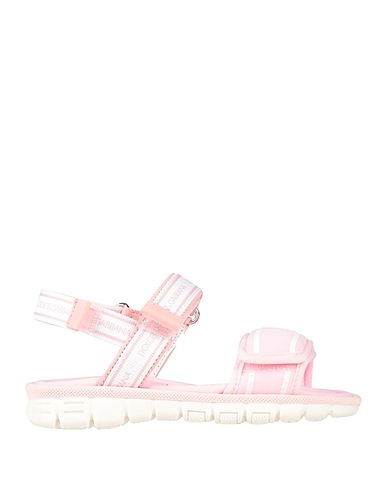 DOLCE&GABBANA Sandalen Rosa Gewebefasern, Leder
