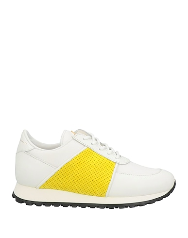 GIUSEPPE ZANOTTI Sneakers Off white Soft Leather, Textile fibers