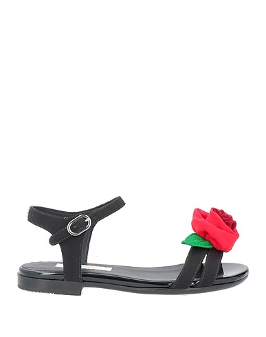 DOLCE&GABBANA Sandals Black Textile fibers