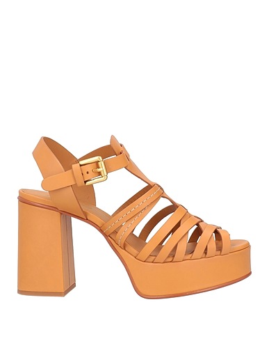 SEE BY CHLOÉ Sandals Camel Soft Leather