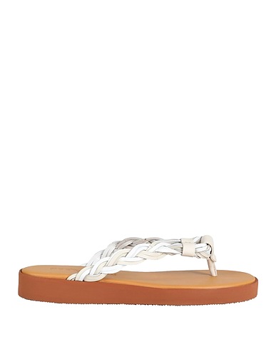 SEE BY CHLOÉ Flip flops Off white 100% Calfskin