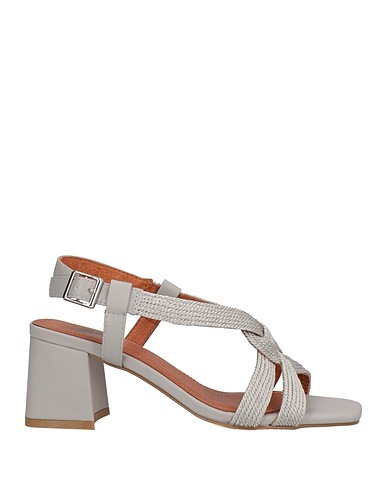 BIBI LOU Sandals Grey Textile fibres