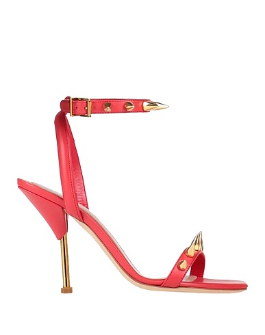MCQUEEN Sandali Rosso Pelle di vitello