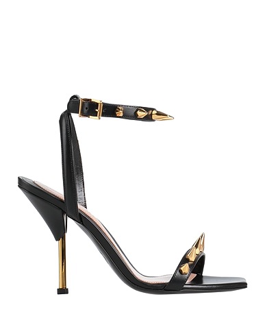 MCQUEEN Sandali Nero Pelle di vitello