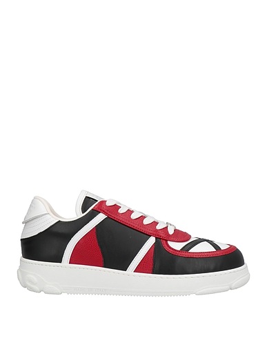 GCDS Sneakers Red Soft Leather