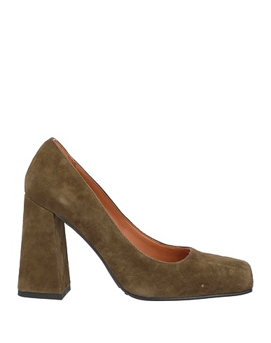 OVYÉ Court Military green Leather