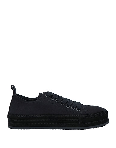 ANN DEMEULEMEESTER Sneakers Black Textile fibres, Soft Leather