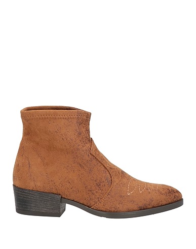 NR RAPISARDI Ankle boot Camel Textile fibres