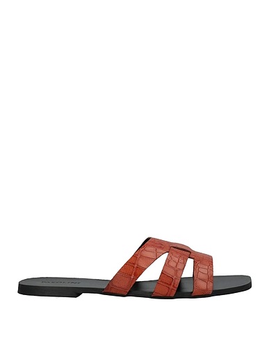 CARLO PAZOLINI Sandals Brown Bovine leather