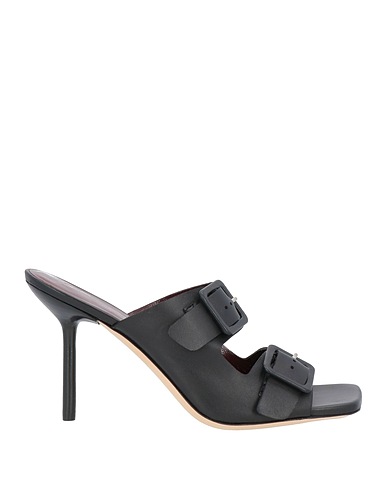 STAUD Sandals Black Soft Leather